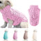 Ponacat Haustier Pullover Hund Rollkragenpullover Strickpullover warme Pullover Strickwaren Outwear kaltes Wetter Mäntel (Rosa, M)