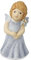Goebel X-Mas Engels-Figur Ich verzauber Dich aus Porzellan mit Swarovski-Stein Mehrfarbig, Maße: 4cm x 4,5cm x 8,5cm, 11-749-27-1