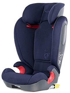 AVOVA Star-Fix Kinderautositz Höhe 100-150 cm ISOFIX, Sicherheitsstandard R-129, Sitzerhöhung Gruppe 2/3 4-12 Jahre - Made in Germany, Atlantik Blau