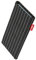 fitBAG Twist Schwarz Handytasche für Apple iPhone 12 Pro Max/iPhone 13 Pro Max Tasche aus Nadelstreifen-Stoff mit Microfaserinnenfutter | Hülle mit Reinigungsfunktion | Made in Germany