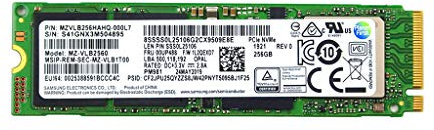Solid State Drive MZVLB256HAHQ-000L7 Pièce de rechange compatible pour Samsung MZ-VLB2560 PM981 256 Go M.2 2280 PCI-Express 3.0 x4 NVMe SSD
