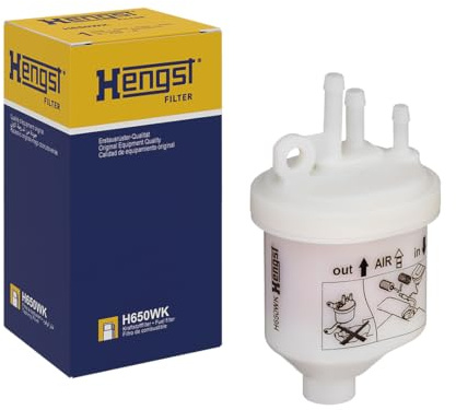 HENGST - Kraftstofffilter H650WK - Hochwertiger Kraftstoff-Leitungsfilter für KFZ - Entfernt Staub und Schmutz aus Otto- oder Dieselmotoren - Schützt das Einspritzsystem
