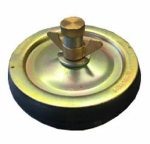 Horobin 4 110mm Steel Drain Test Plug with Brass Cap