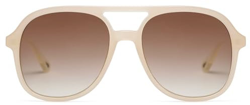 SOJOS Occhiali da Sole da Uomo Donna Polarizzati Vintage Rettangolari Quadrati Grandi Specchio Occhiali da Sole UV400 Protezione SJ2174 con Rosa/marrone chiaro