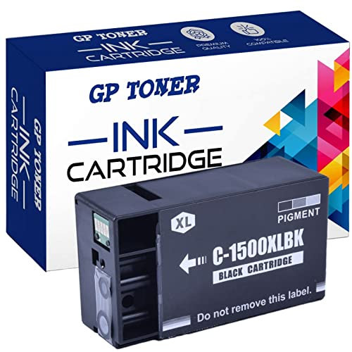 GP TONER 1500XL Druckerpatronen Ersatz für Canon 1500 Tintenpatronen für Canon MAXIFY MB2750 MB2755 MB2000 MB2050 MB2150 MB2155 MB2300 MB2350 (PGI-1500XL Schwarz)