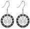 VONALA Dreimond-Ohrringe Sterlingsilber runde Mondphasen-Ohrringe heidnische Wicca-Hexe Schmuck für Frauen
