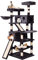 JISSBON Cat Tree Cat Tower 178cm, Multi Level Cat Scratching Post with Condos, Ladders, Basket, Hammock & Plush Perches for Kittens, Large Cats, Grey
