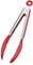 Newaner Pinze da cucina, 9 pollici Pinze da Barbecue in Acciaio Inossidabile, Pinze in silicone alimentare con serratura e maniglia antiscivolo, per arrosti, bistecche, pasta(Rosso)