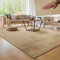 Paco Home Moderner Kuscheliger Wohnzimmer Teppich Kurzflor waschbar flauschig Weich Einfarbig Felloptik zeitlos stilvoll rutschfest pflegeleicht, Grösse:240x340 cm, Farbe:Beige 2