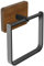 DOKU Metal Square Towel Ring, Hand Towel Holder for Bathroom, Towel Rack Hanger for Kitchen Wall Mount Heavy Duty Storage, Black and Brown