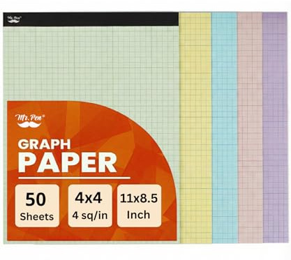 Mr. Pen - Graph Paper with pastel color