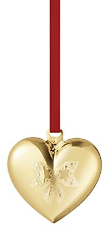 Georg Jensen Weihnachtsherzgoldgold -Messing von Sanne Lund Traberg