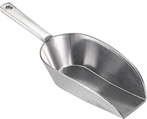 PATIKIL Hielo Cucharas, Aluminio 7.09 Pequeño Hielo Fabricante Harina Cereal Azúcar Utilidad Pala para Cocina Bar Fiesta, Plateado Tono