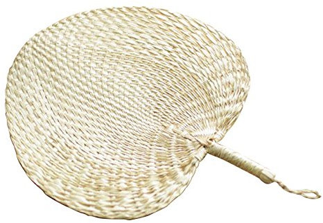 Nicfaky Ventilatori Anti-Zanzare per Fresco Ventilatori Manuali in Paglia Palm Leaf