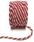s.dekoda Kordel 10m x 6mm zweifarbig Rot - Weiß Drehkordel Dekoband Kordelband Kordelschnur