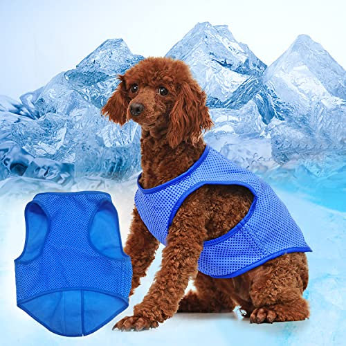 Hunde-Kühlweste, Hundekühljacke, Hunde-Kühlmantel, Haustier-Kühlweste, coole Jacken für Hunde, leichte sonnenfeste Haustierweste mit magischem Klebeband für Outdoor-Jagd-Training und Camping