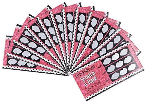 Fabater Bachelorette Party Dare Cards Games, 12pcs Funny & Naughty Scratch Off Dares Cards, Perfect for Girls Ladies Night Out, Birthday, Bachelorette Party Supplies & Decorations