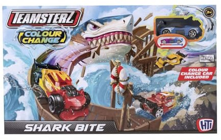 Grandi Giochi - Teamsterz Rennstrecke Shark Bite mit Farbwechselauto - GG00994