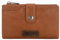 Wrangler Geldbörse für Damen, zweifacher Kartenhalter mit Reißverschlussfach, Damen-Clutch-Brieftasche, Helles Braun