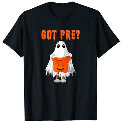 Halloween Gym Pump Cover Got Preworkout Trick or Treat Ghost T-Shirt