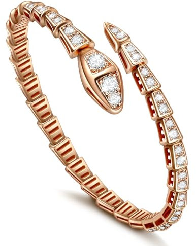 Purhole Armreif Damen,Dupes Armband für Freund Mama Tochter Ehefrau,Armreif Gold Armband Damen Gold(B)