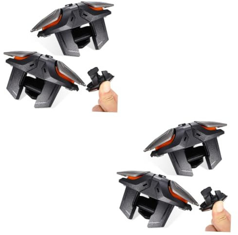 OSALADI 2sätze Mobile Gaming Controller Mit Trigger Und Handschuhen Hochkompatibel Empfindliche Tasten Für Smartphones Mit Hülle Für Spiele Ohne Bildschirmblockierung