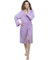 nice homeit Accappatoio Donna e Uomo in Spugna 100% Cotone - Accappatoio Super Assorbente con Cappuccio - Morbido, Leggero, Anti-Pilling, Design Italiano. (M, VIOLA)
