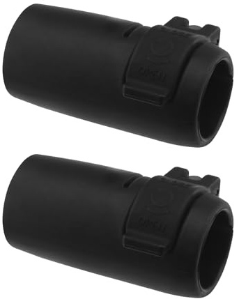 VGOL 2 hebillas ajustables de liberación rápida para ajuste de abrazadera de eje de remo para la mayoría de ejes de remo SUP 70 x 33 mm, color negro