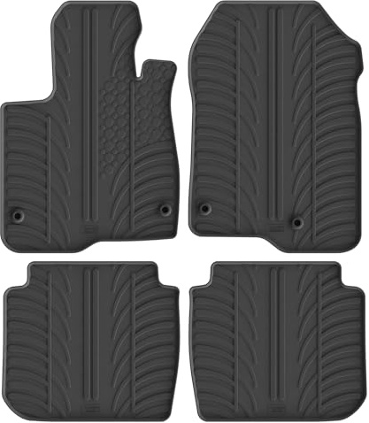 Gledring Satz Gummimatten kompatibel mit Honda CR-V VI (RS_) Hybrid 2023- (T Profil 4-teilig + Montage-clips)