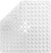 Pinzz Square Shower Mats Non Slip Anti Mould Bath Mats for Inside Bath Shower with Suction Cup Safety Bathroom Mat Machine Washable Shower Mat with Drain Holes,53x53CM(White)