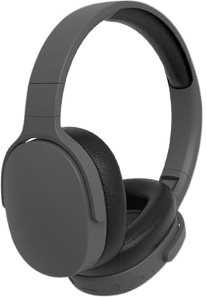 Bluetooth Headphone Over-Ear with Mic for Small Head, Wireless Headphone 22Hrs Playtime, Noise Canceling Headphone Foldable Headset for Phones, Pad, Tablet (Gray)