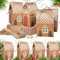 Weihnachtsgeschenkboxen, 20 Stück Süßigkeitskästen Kraftpapier Geschenkbox Geschenkverpackung Geschenkschachteln Papiertüten für Weihnachten Party DIY