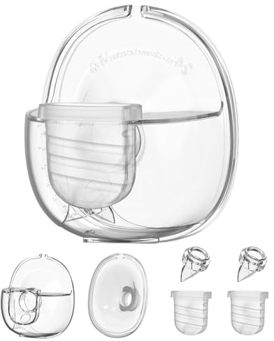 Wearable Breast Pump Parts Compatible with Mammanuwa, Nuliie S32 Pump | Include Duckbill Valves, Silicone Diaphragm, 24mm Flange, Milk Collector Cup