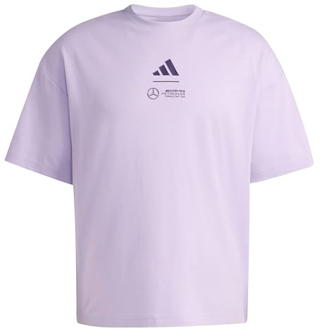 adidas Herren Mercedes - AMG Petronas Formula ONE Team Premium Woven Tee Men, Powder Plum, M