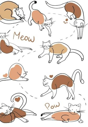 9 Cats Notebook: a simple collage ruled journal notebook for everyday use, 100 pages, 6 x 9 in, perfect gift for cat lovers.