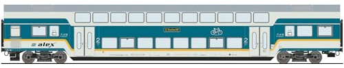Roco Alex DBpx Munchen Hbf Bi-Level Coach VI HO Gauge RC6200103