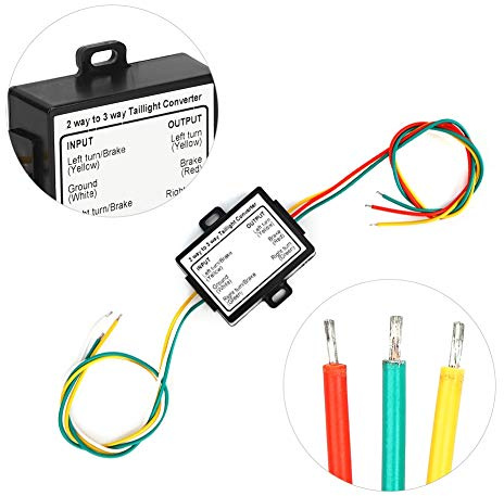 LED-kompatibler, Angetriebener 3-zu-2-Draht-Spleiß Im Anhänger-Rücklicht-Konverter mit 4-Draht-Flachverlängerung, 6-Draht-System auf 4-Draht-System, Anhänger-Licht-Konverter,