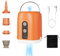 Elektrische Luftpumpe für Luftmatratze, 1600mAh Akku Luftpumpe luftmatratze für Inflate & Deflate & LED-Licht, 4.5 kPa Elektrische Pumpe Luftmatratze mit 4 Luftdüsen für Camping-Matratze, Vakuumbeutel