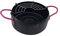 Olla Tempuras de 18 cm con cesta antiadherente para cocina, pollo frito, pescado, camarones, carne