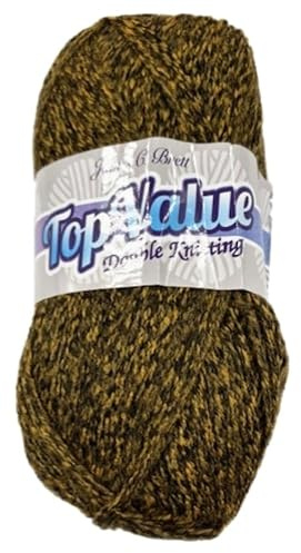 James C Brett Top Value Double Knitting Mixtures 100g Ball (8485, 1 Ball)