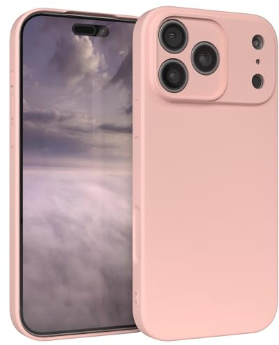 EAZY CASE - Silikonhülle für iPhone 17 Pro Max Hülle Silikon Case Rosa weich stoßfeste Handyhülle Schutzhülle mit Kameraschutz Dünn Premium Schutz Cover TPU Phone Bumper in Pastell Altrosa Matt