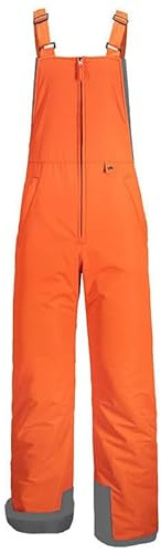 POIUIYQA Sci Uomo Pantaloni Termici Con Bretelle Regolabili, Salopette Neve Impermeabile Isolata, Invernali da Outdoor Arrampicata Escursionismo Caldo Softshell Con Tasche Multiple