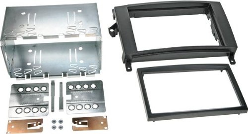 Kenwood Doppel-DIN-Einbausatz - FUER MERCEDES, Schwarz, Kabelgebunden, Modern, Over-ear, 10 Lautstrken, 1 Count, Unisex, Zubehr fr Unterhaltungssystem im Auto, Installationskit