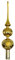 Thüringer Weihnacht 52-046 Weihnachtsbaumspitze mit 5+6 cm Kugeln, 6 Reflex, Gold