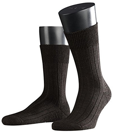 FALKE Herren Socken Teppich im Schuh 2er Pack, Größe:39/40;Farbe:dark brown melange