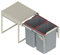 REJS RECYCLE BIN PULL OUT KITCHEN WASTE BIN W:400mm-2x20L(JC602M) w/front mounting
