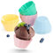 Backefix Premium Silikon Muffinförmchen Set 24 Stück XXL 7,5x4cm | Wiederverwendbare BPA-freie Antihaftende Cupcake Formen Backförmchen Bunt Pastell