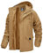 MAGCOMSEN Veste bomber d'hiver en polaire pour homme style militaire, coupe-vent avec capuche