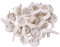 Andifany 20 pcs plastic heavy wall picture frame hooks hangers 3-pin small white