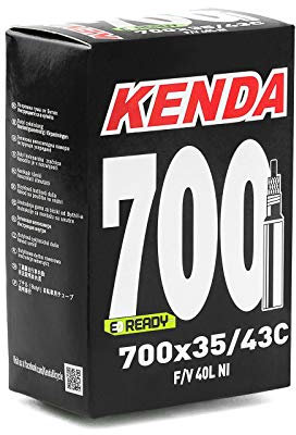 KENDA Unisex-Adult Fahrradkameras 70035/43C F/V Presta 40mm, Schwarz, Única